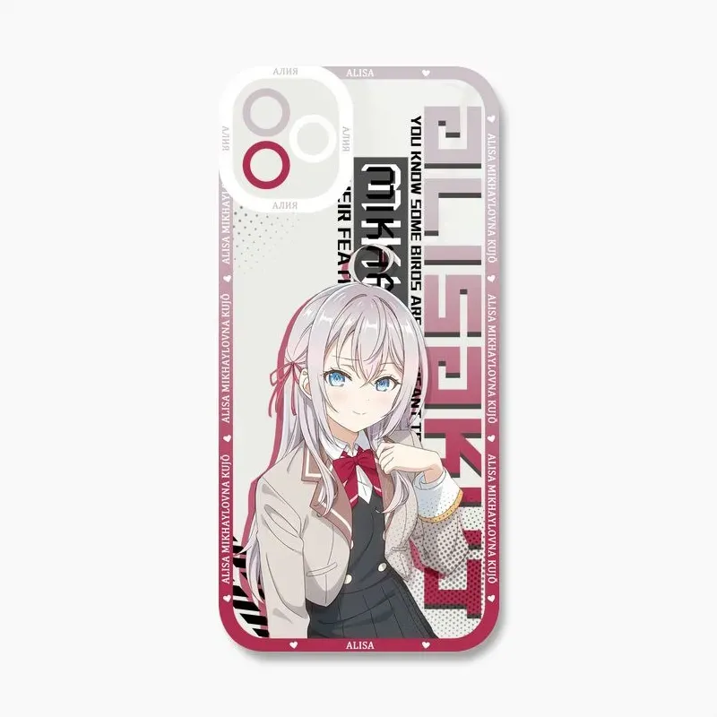 不時輕聲地以俄語遮羞的鄰座艾莉同學天使眼透明防摔軟殼