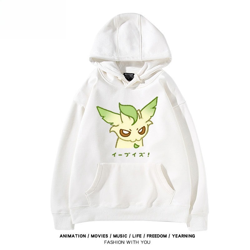 寶可夢伊布家族 聯名衛衣秋冬新款親子情侶裝連帽衛衣