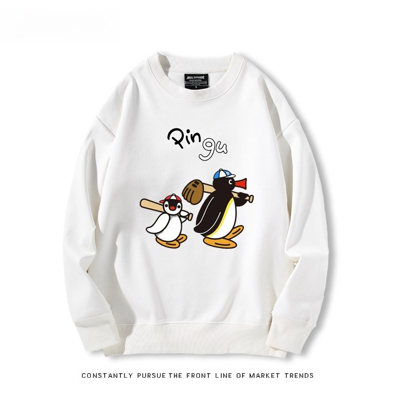 pingu 聯名親子情侶裝 圓領長袖