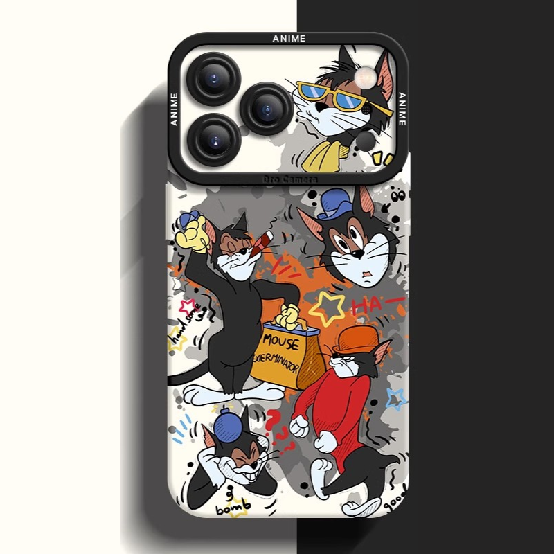 湯姆貓與傑利鼠液態矽膠全包防摔軟殼