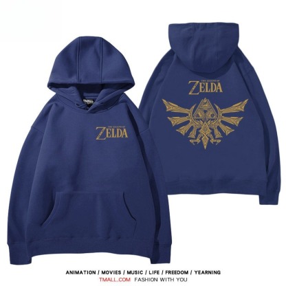 塞爾達傳說標誌王國之淚 聯名衛衣秋冬新款親子情侶裝連帽衛衣