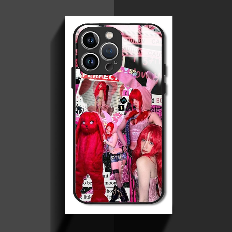 (G)I-DLE新款高清全包防摔玻璃殼