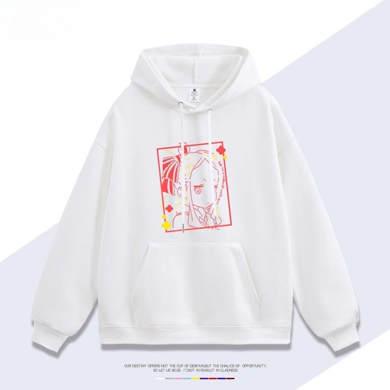 Re:Zero 聯名衛衣秋冬新款親子情侶裝連帽衛衣