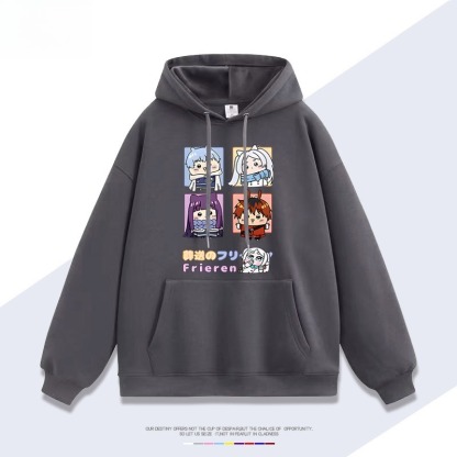 吉伊咔哇x葬送的芙莉蓮新款 親子情侶男女連帽衛衣