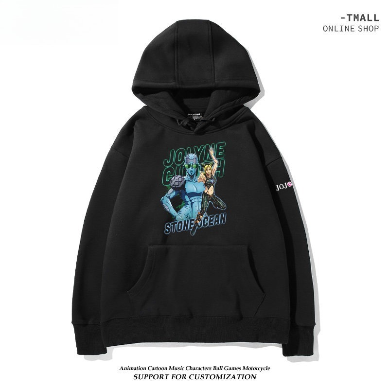 JOJO的奇妙冒險 親子情侶男女連帽衛衣