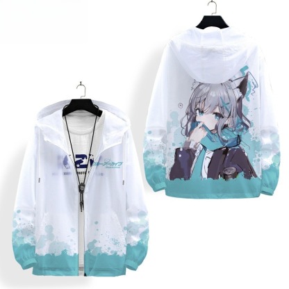 蔚藍檔案 輕薄透氣漸變oversize防曬衣外套