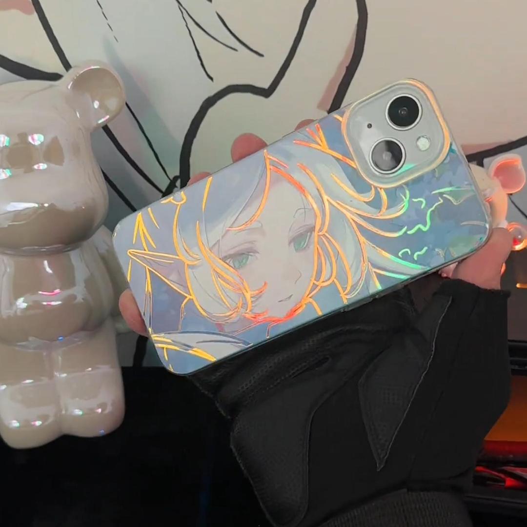 葬送的芙莉蓮極光金漸變手機殼