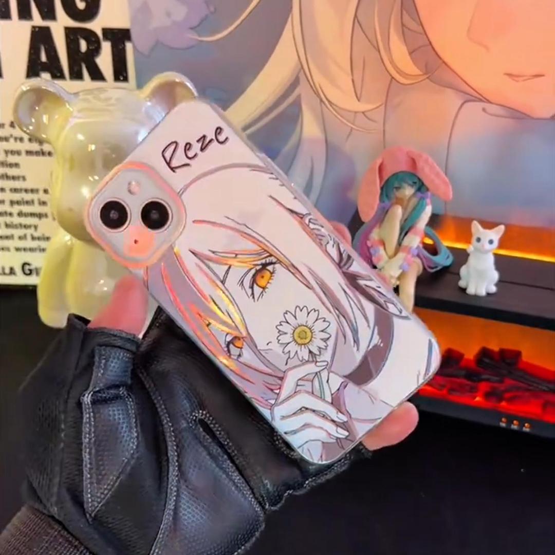 鏈鋸人 極光金漸變手機殼