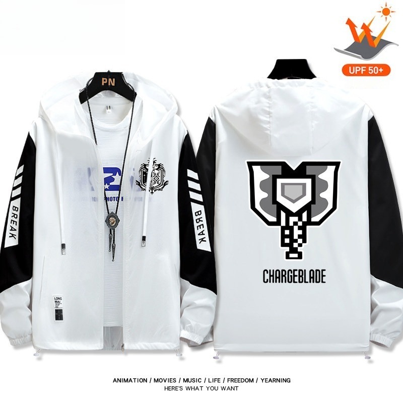 魔物獵人 輕薄透氣拉鏈防曬衣外套