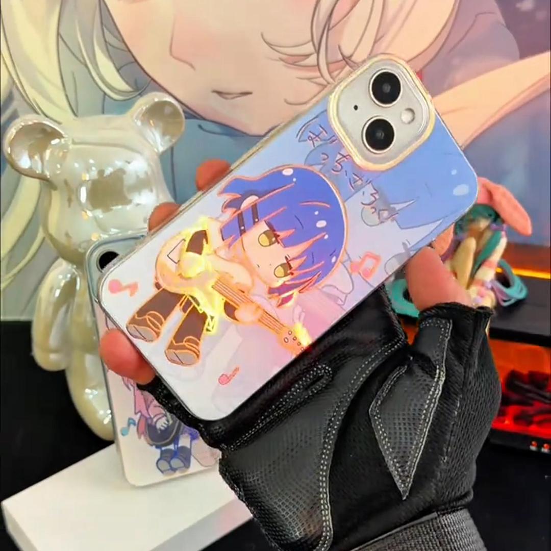 孤獨搖滾極光金防摔手機殼