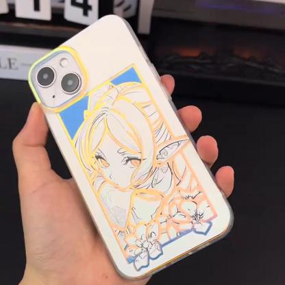 葬送的芙莉蓮極光金漸變手機殼