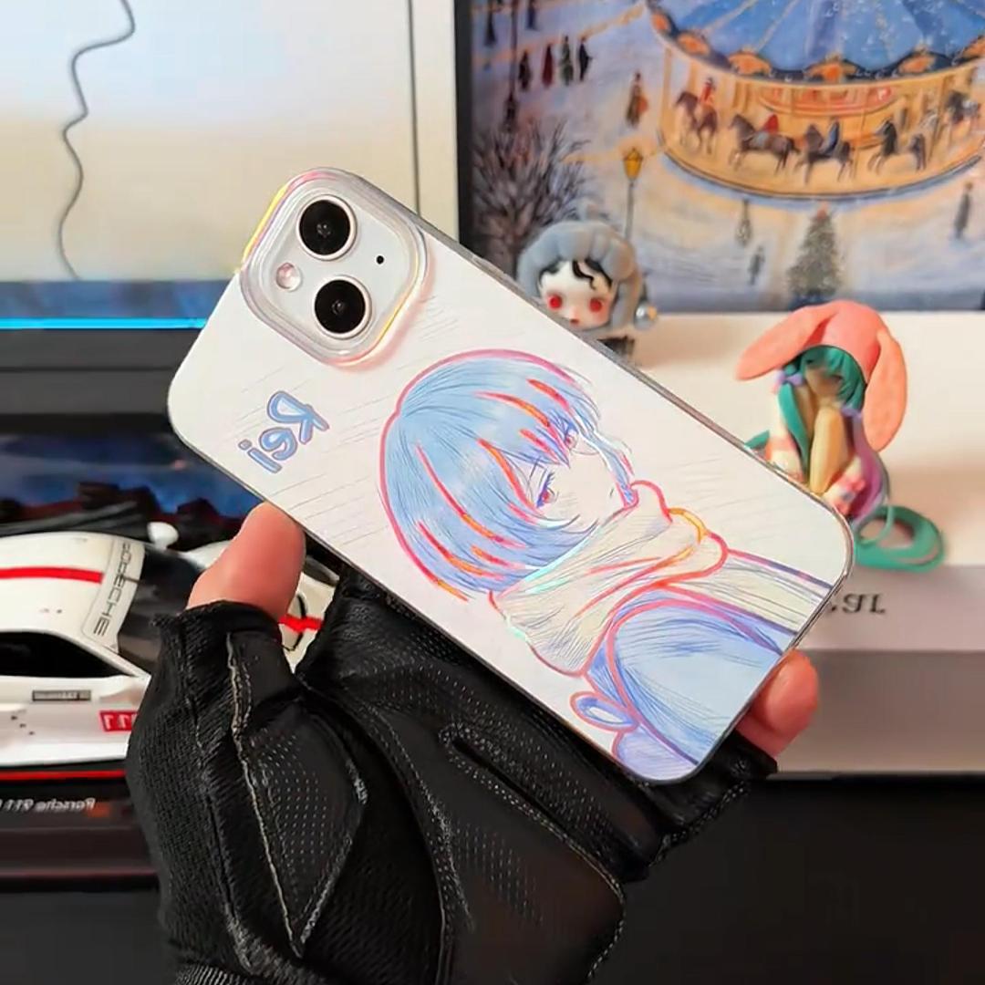 EVA新世紀福音戰士極光金漸變手機殼