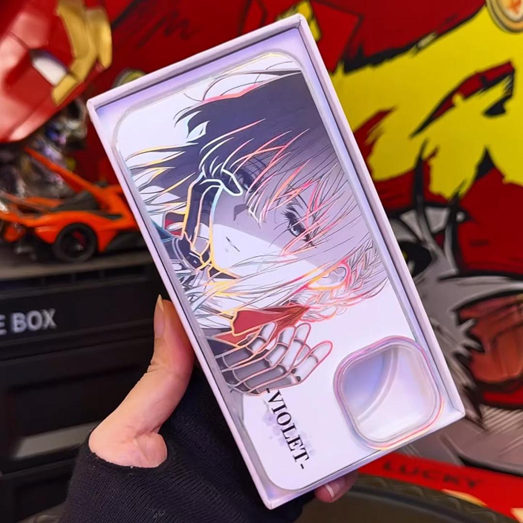 薇爾莉特極光金漸變手機殼