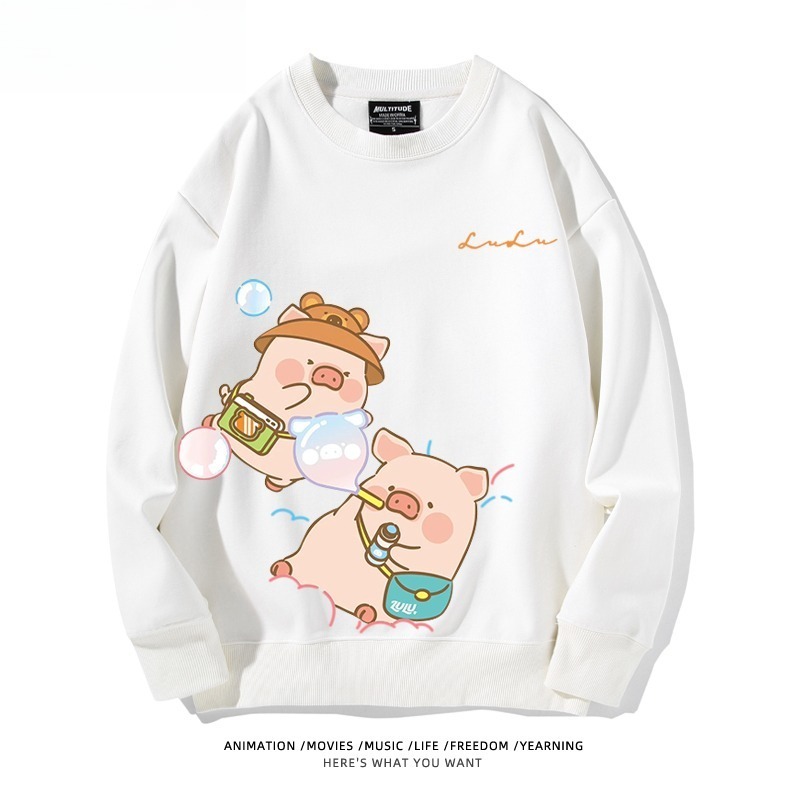 LuLu豬 聯名親子情侶裝 圓領長袖