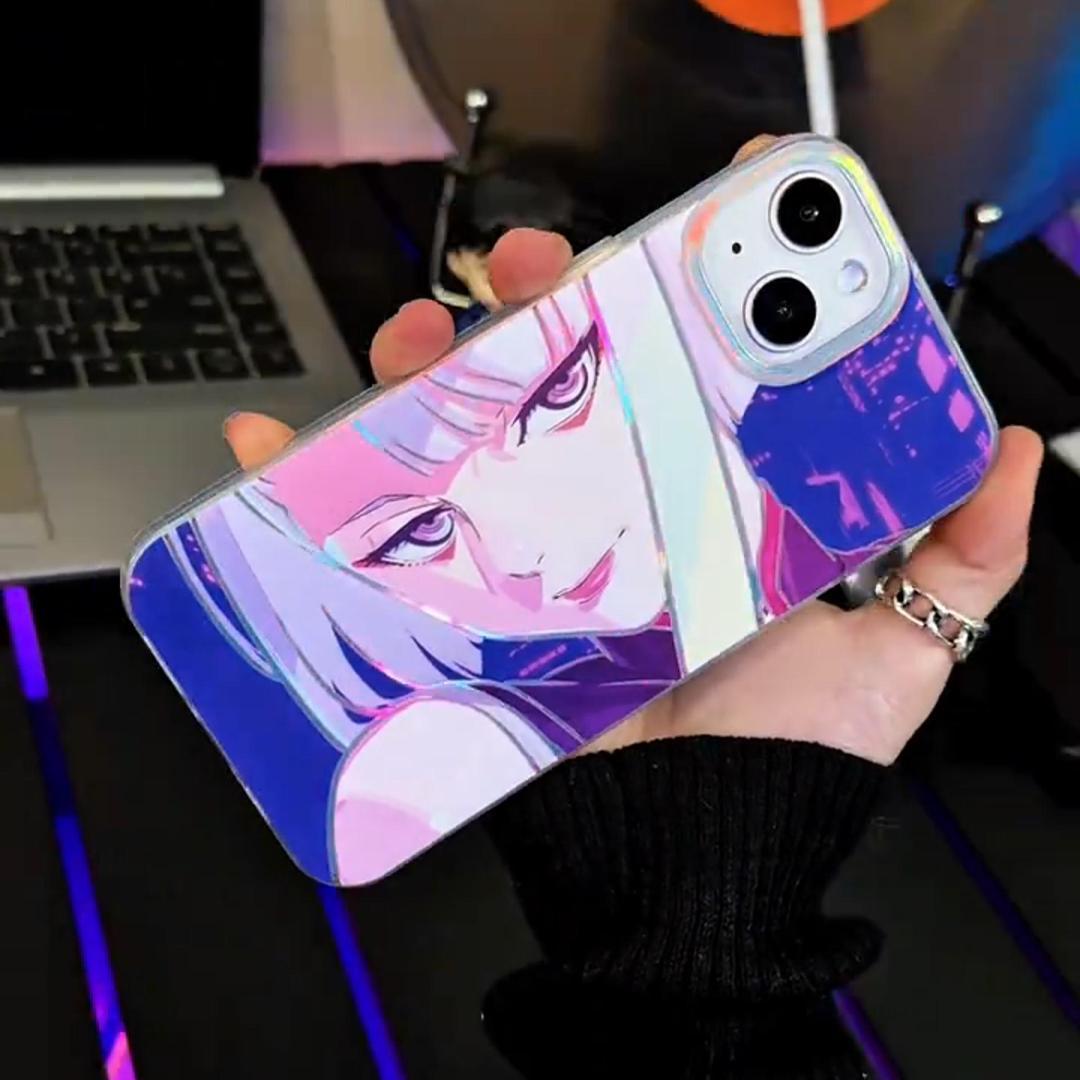 電馭叛客 極光/彩銀 綫條漸變手機殼