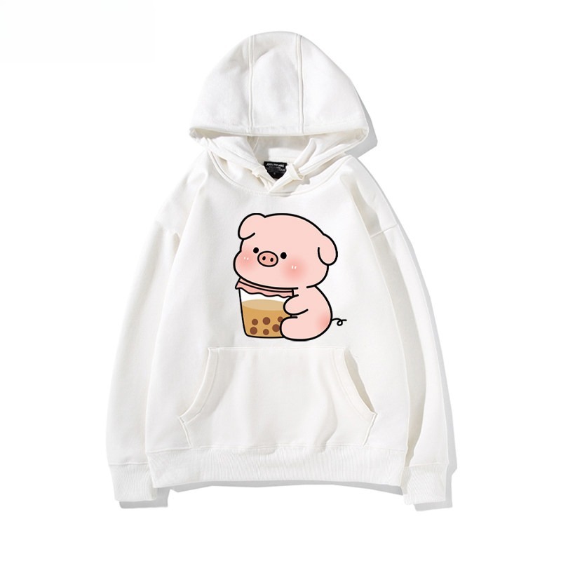 LULU豬 聯名衛衣新款 親子情侶裝連帽衛衣