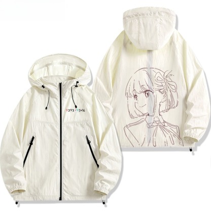 Lycoris Recoil莉可麗絲千束瀧奈周邊 男女輕薄透氣防曬服外套