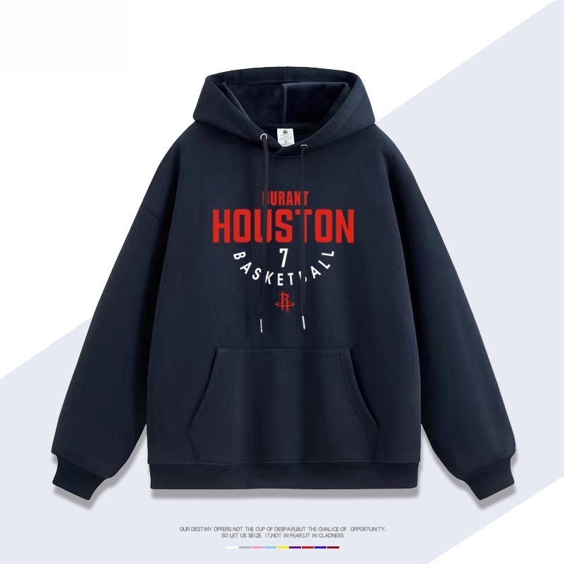 火箭隊杜蘭特7號 聯名衛衣2026秋冬新款 親子情侶裝連帽衛衣