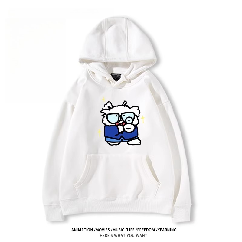 缐條小狗X名偵探柯南新款 親子情侶男女款連帽衛衣