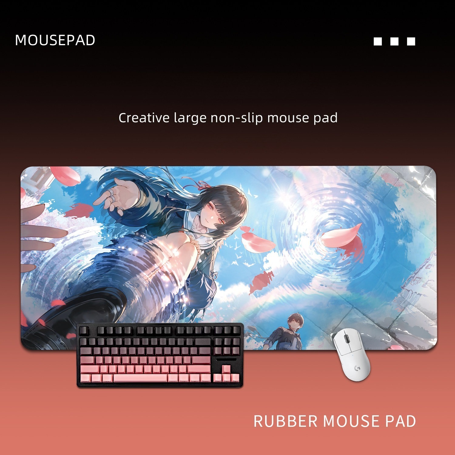  鳴潮千咲 主題桌墊 布質滑鼠墊