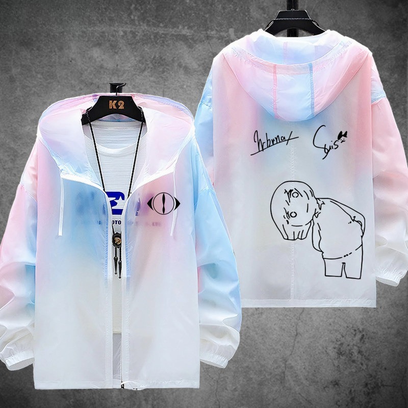  夜鹿yorushika 輕薄透氣漸變防曬衣外套