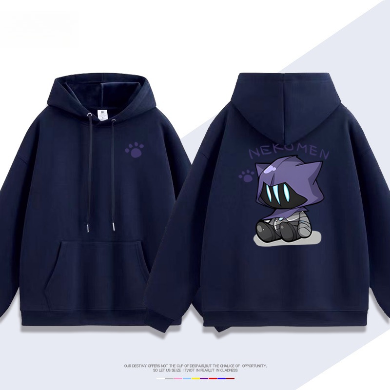 瓦羅蘭特歐門貓貓新款 親子情侶男女連帽衛衣