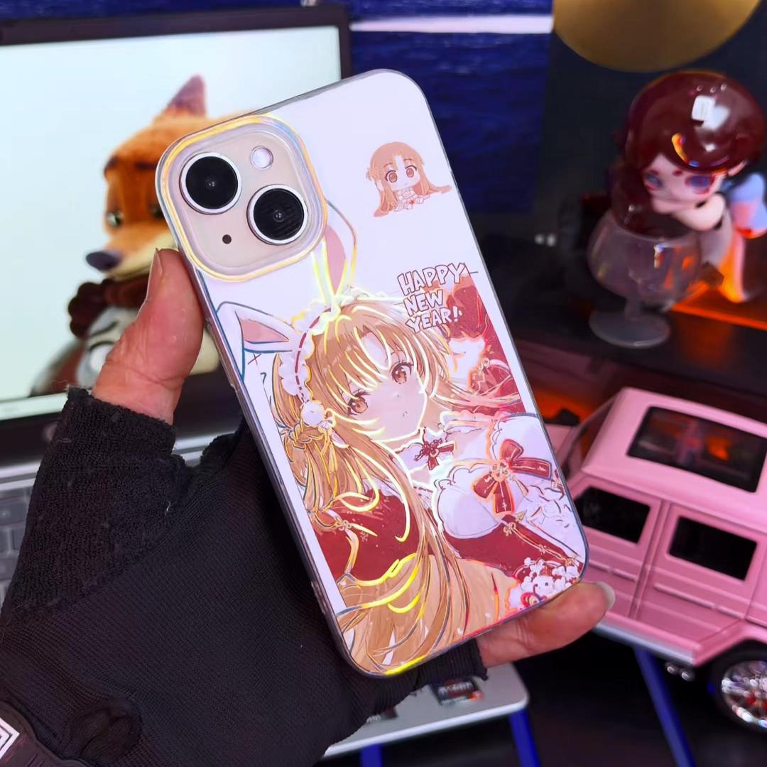 【大集合】動漫極光金漸變手機殼