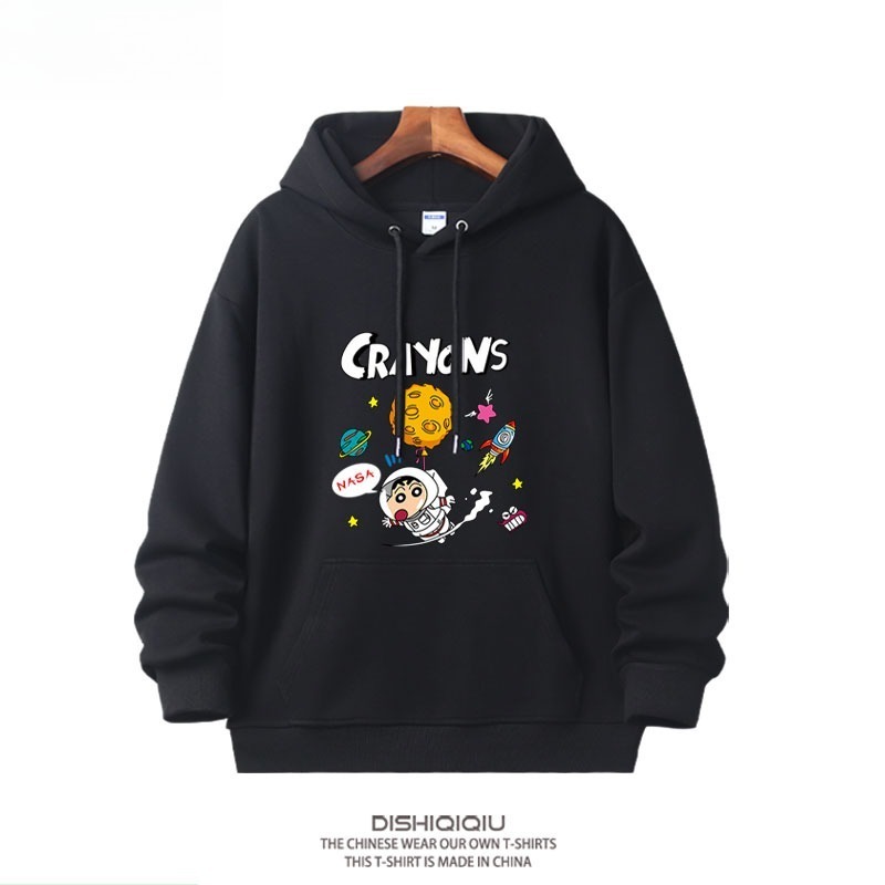 蠟筆小新新款 親子情侶男女連帽衛衣