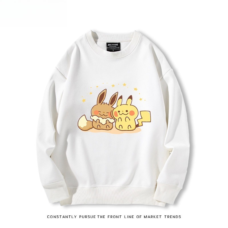 精靈寶可夢Q版 聯名親子情侶裝 圓領長袖