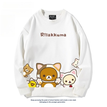 日系拉拉熊 聯名親子情侶裝 圓領長袖