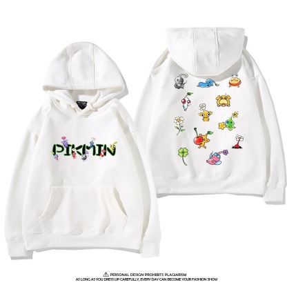 皮克敏PIKMIN4 聯名衛衣新款 親子情侶裝連帽衛衣