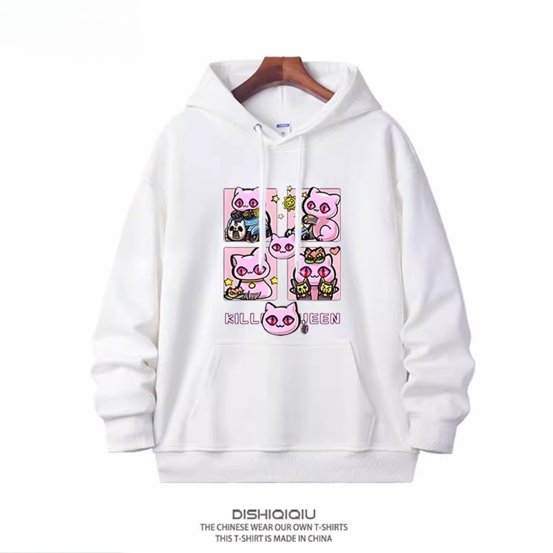 JOJO的奇妙冒險殺手皇后吉良吉影 2025秋冬新款親子情侶裝連帽衛衣