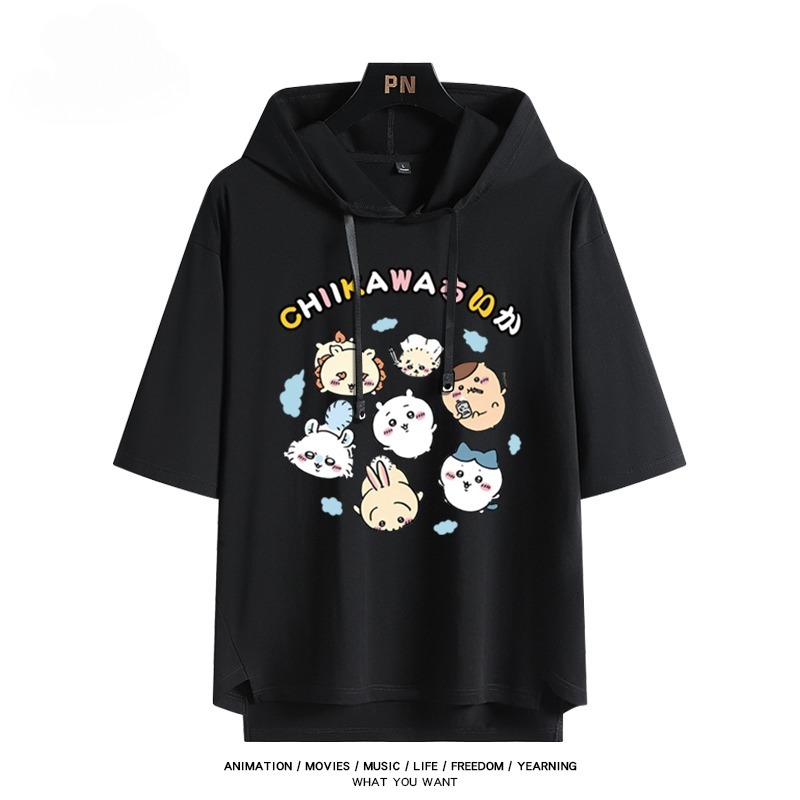 chiikawa 連帽短袖T恤