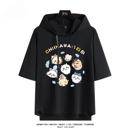 chiikawa 連帽短袖T恤