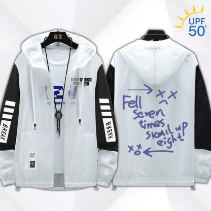 GIRLS BAND CRY 輕薄透氣拉鏈防曬衣外套