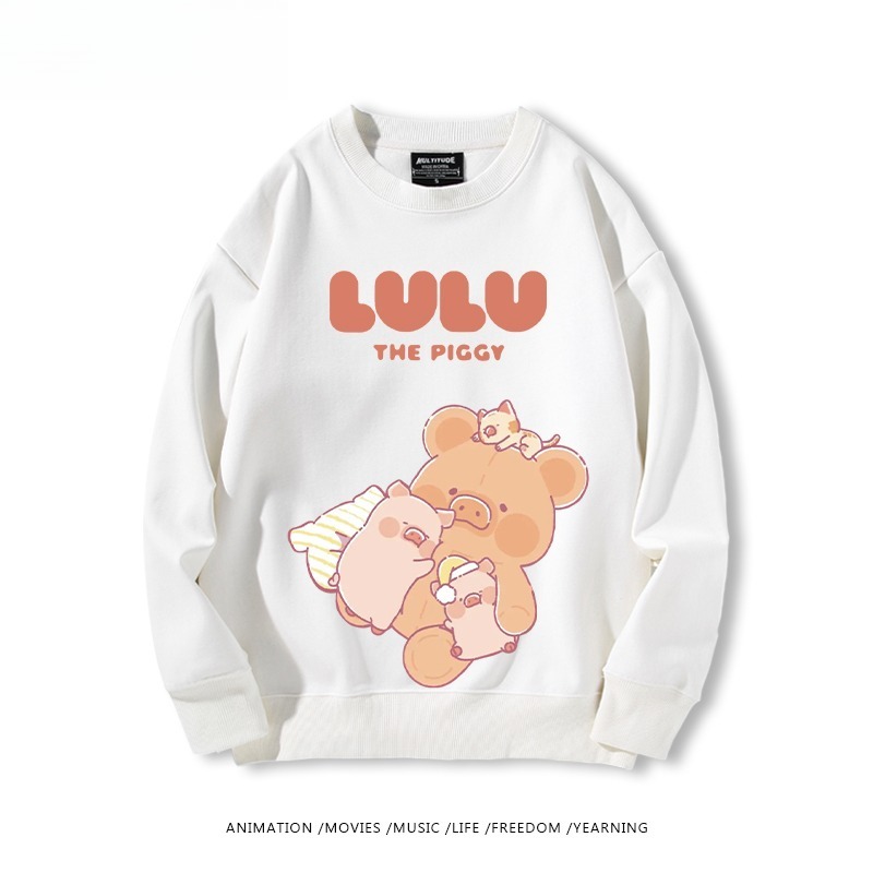 LuLu豬 聯名親子情侶裝 圓領長袖