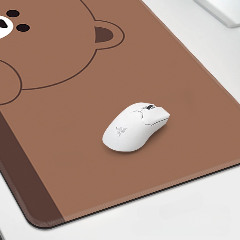 布朗熊電競超大遊戲加厚防滑鼠標墊
