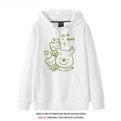 小熊維尼聯名 衛衣2025秋冬新款親子情侶裝連帽衛衣