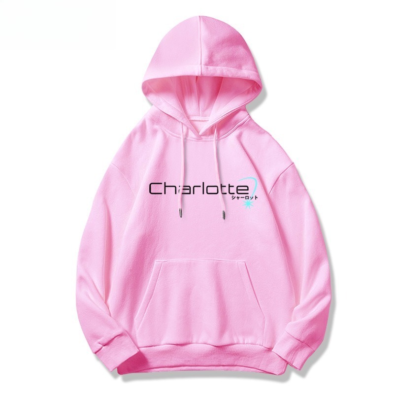 Charlotte友利奈緒新款 親子情侶男女連帽衛衣