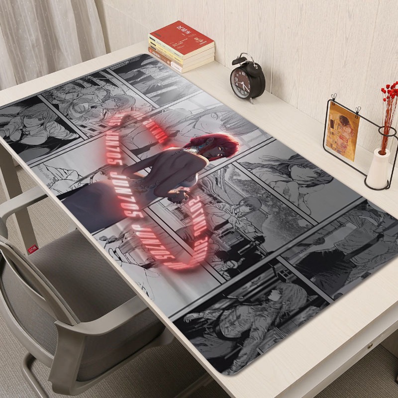 链锯人電競超大遊戲加厚防滑鼠標墊