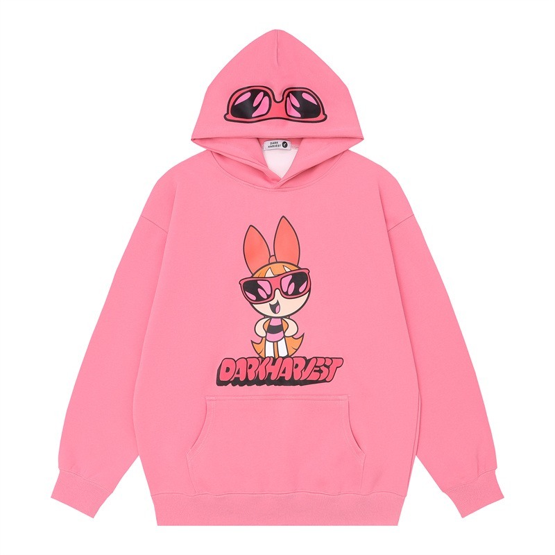 飛天小女警新款 寬鬆百搭 秋冬款 寬鬆連帽T