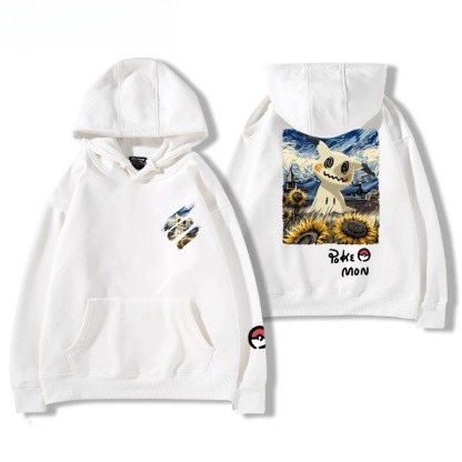 寶可夢油畫系列 聯名衛衣2025秋冬新款親子情侶裝連帽衛衣