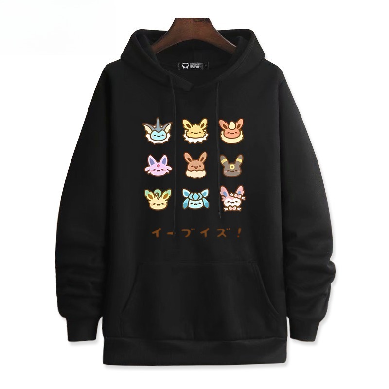 寶可夢新款 親子情侶男女連帽衛衣