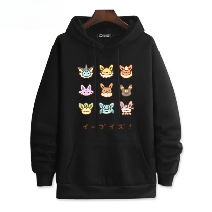 寶可夢新款 親子情侶男女連帽衛衣
