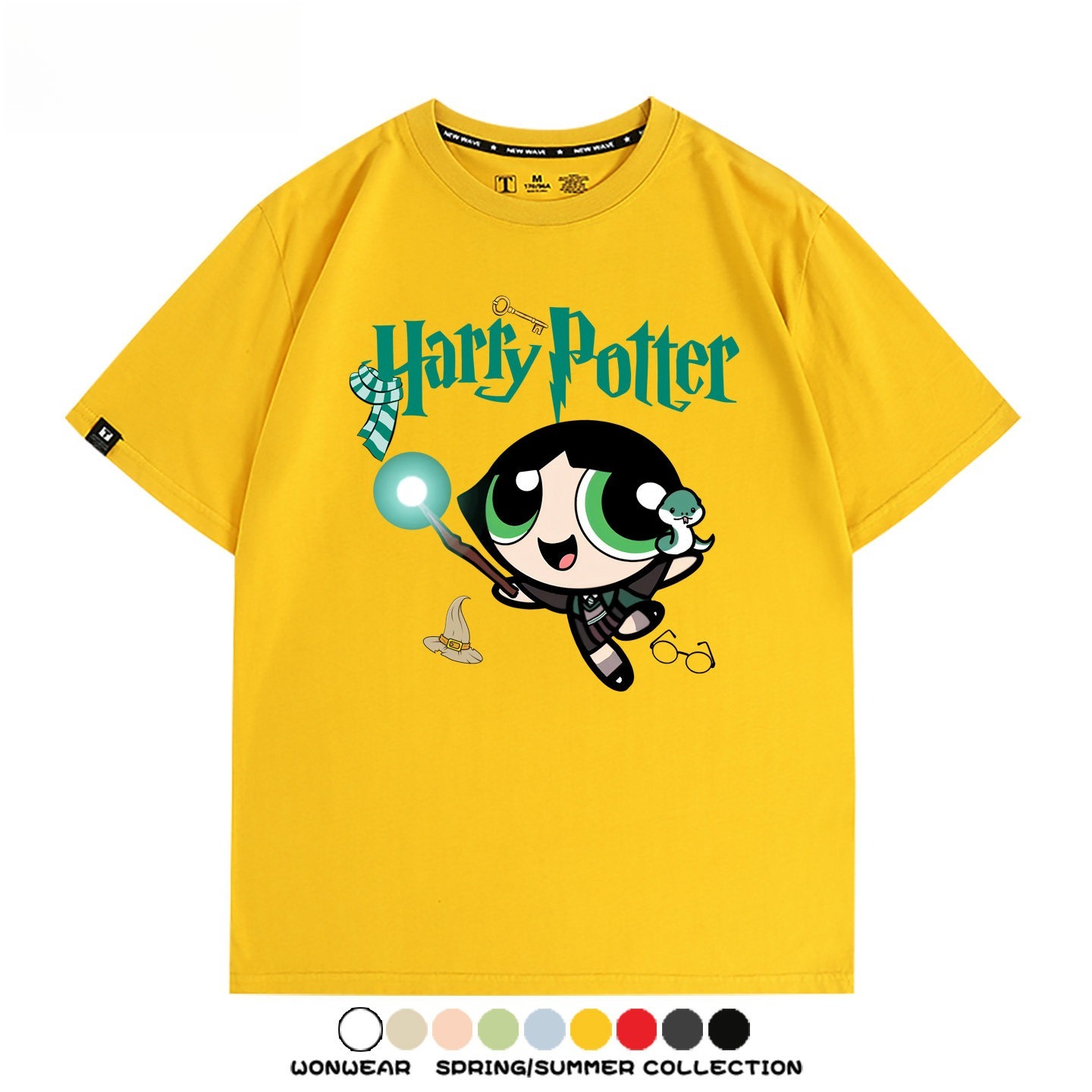 飛天小女警 X Harry Potter周邊 印花短袖T恤