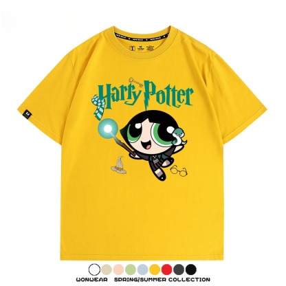 飛天小女警 X Harry Potter周邊 印花短袖T恤