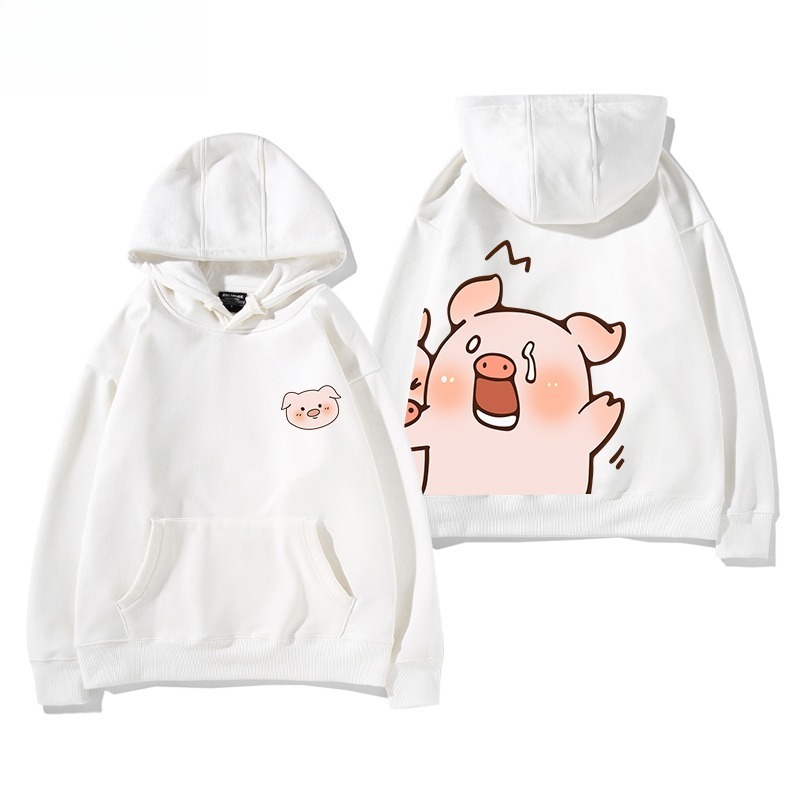 LuLu豬新款 親子情侶男女連帽衛衣