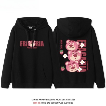 熊抱哥新款 親子情侶男女連帽衛衣