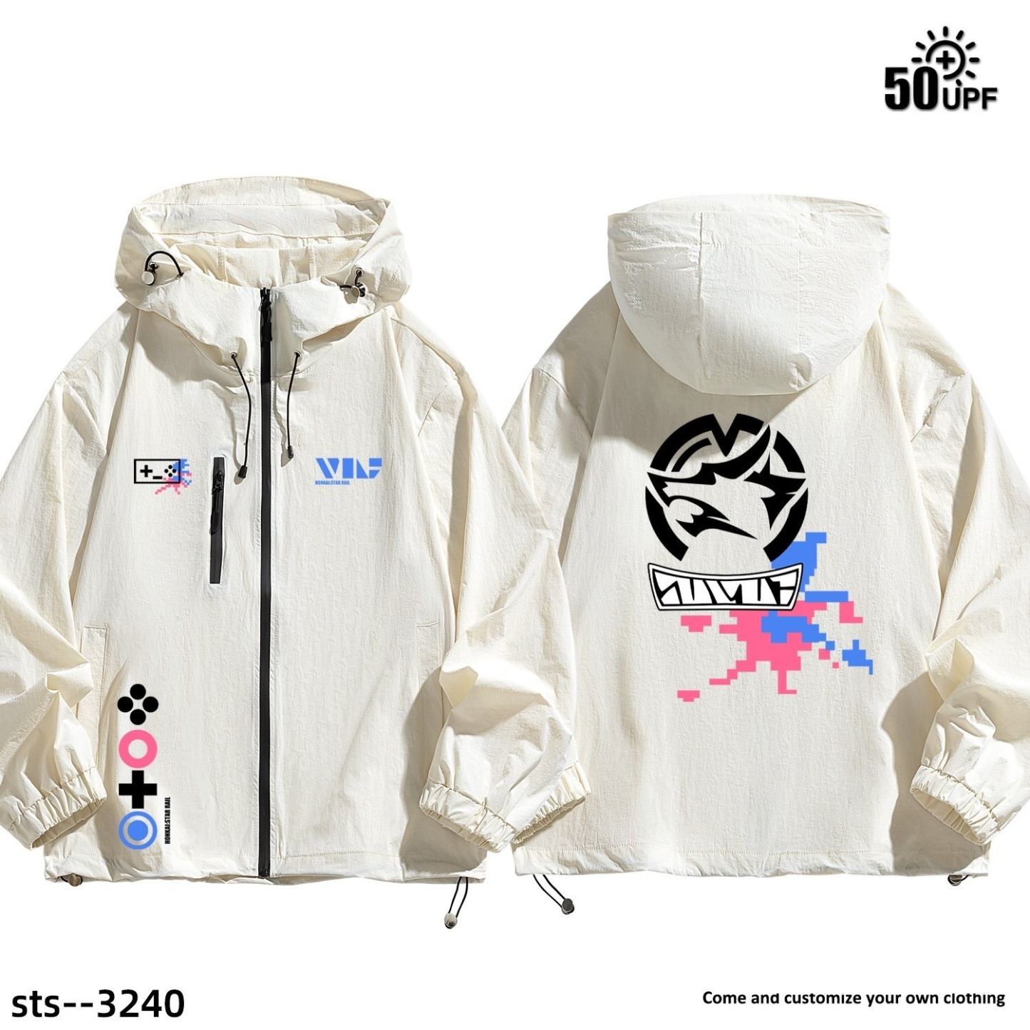  星穹鐵道銀狼LV999 周邊男女輕薄透氣防曬服外套