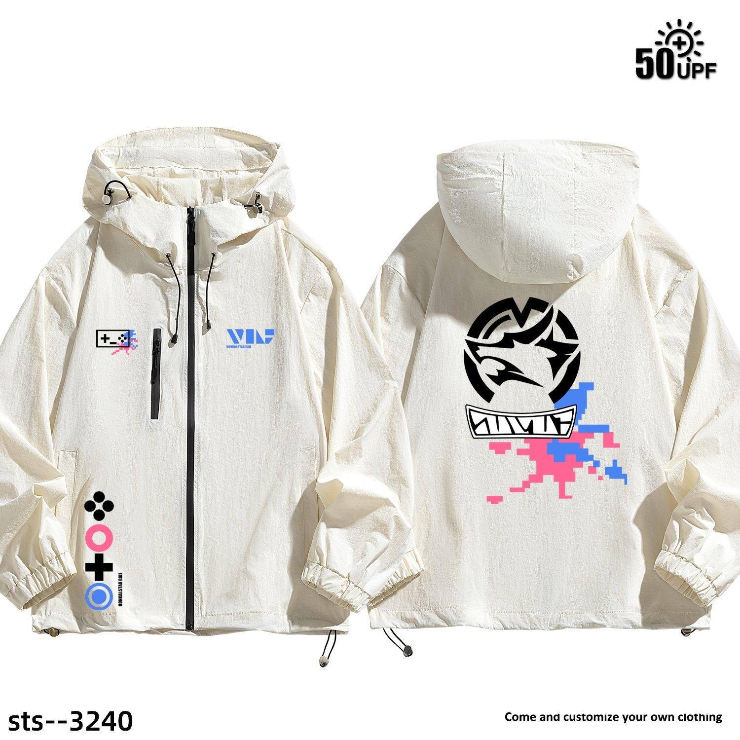  星穹鐵道銀狼LV999 周邊男女輕薄透氣防曬服外套